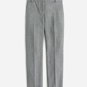 J. Crew Cameron slim cropped pant in four-season stretch grey tailored trousers